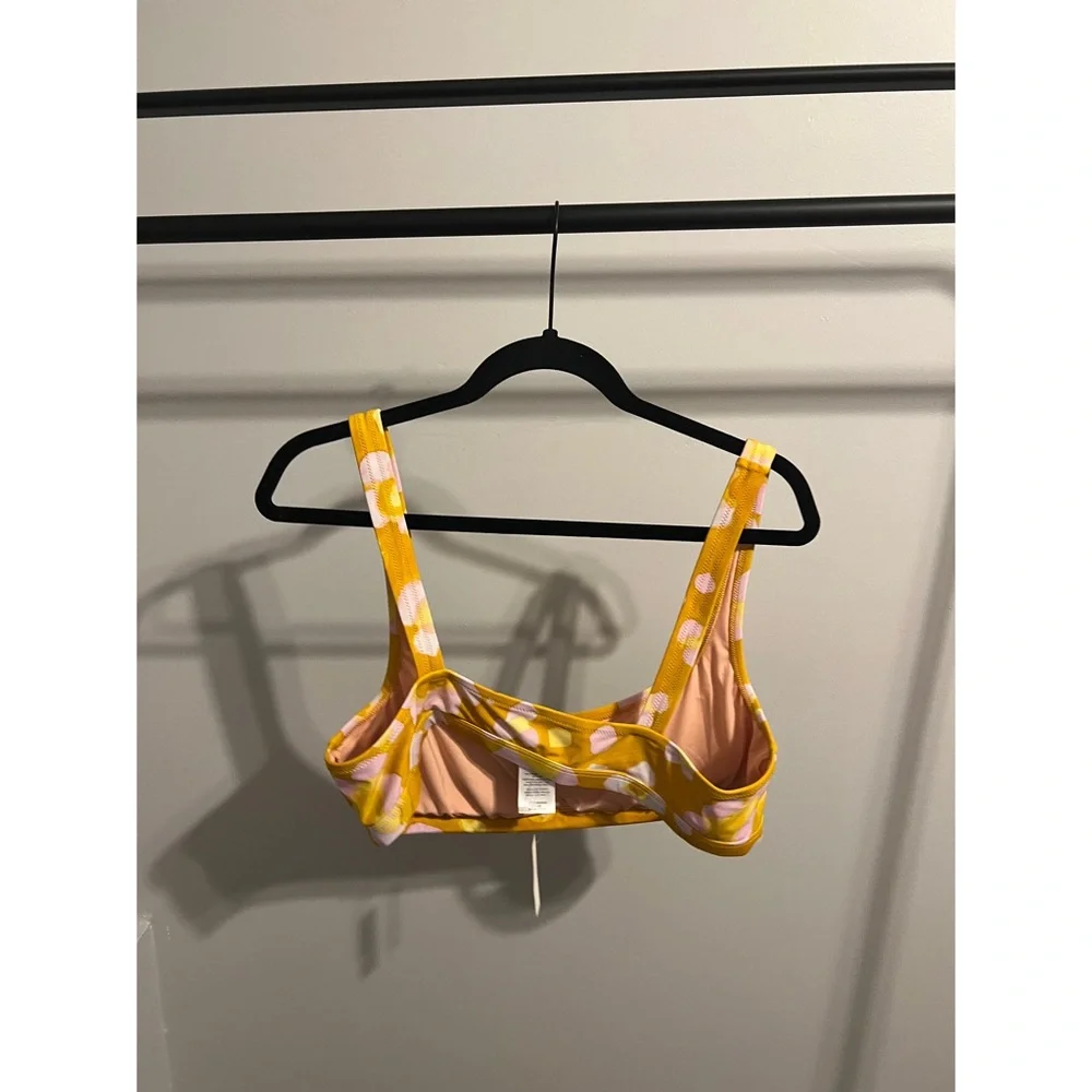 Madewell Second Wave Balconette Bikini Top in Watercolor Floral Size XL & M NWT - Picture 6 of 9